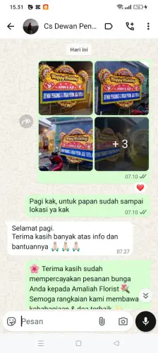 Testimonial Papan Bunga Pernikahan kertasana