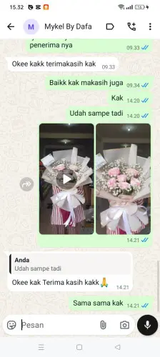 Testimonial Buket Bunga kertasana