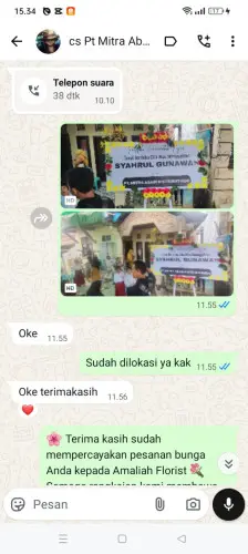 Testimonial Papan Bunga kertasana