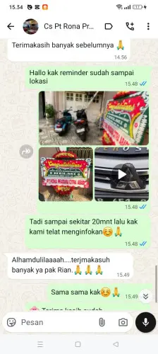 Testimonial Papan Bunga kertasana
