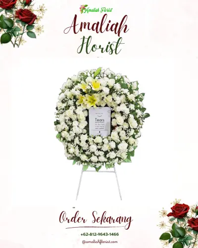 Krans Bunga Duka Cita kertasana